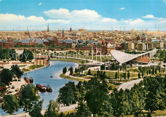 BERLIN  CITY Panorama mit Kongresshalle