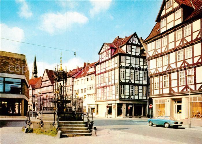 HANNOVER CITY Holzmarkt mit Oskar Winter Brunnen