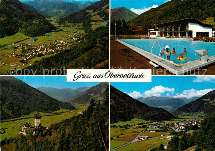 Obervellach Kaernten Panorama MoelltalFreibad