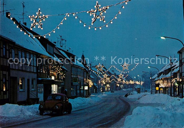 Lamspringe Weihnachtliche Strassenpartie