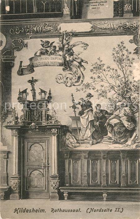 HILDESHEIM  CITY Rathaussaal Wandgemaelde