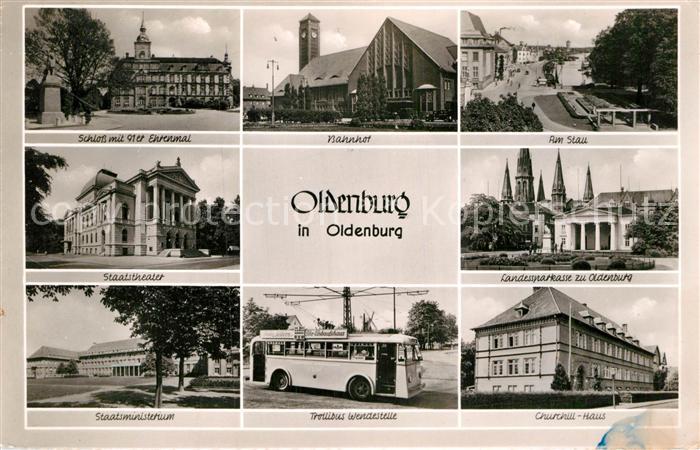 Oldenburg Niedersachsen Schloss 91er Ehrenmal Staatstheater Staatsministerium Ba