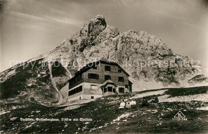 Ramsau Dachstein Steiermark Guttenberghaus mit Eselstein Dachsteingebirge