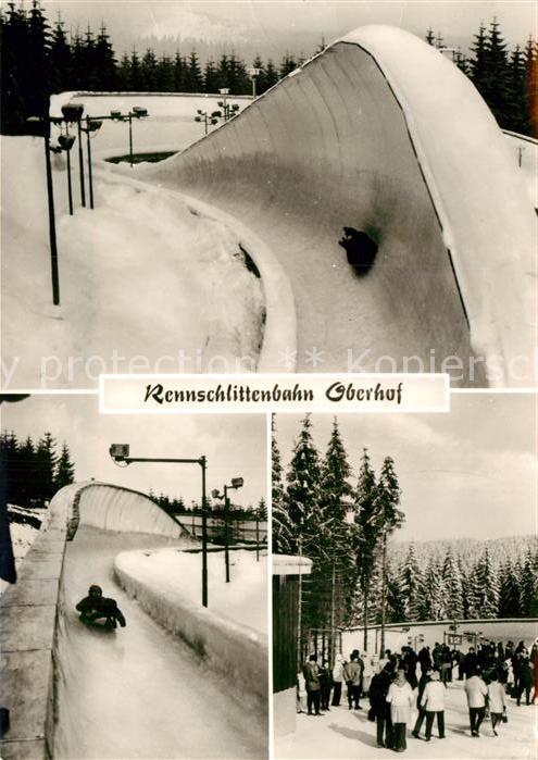 Oberhof Thueringen Rennschlittenbahn Wintersportplatz