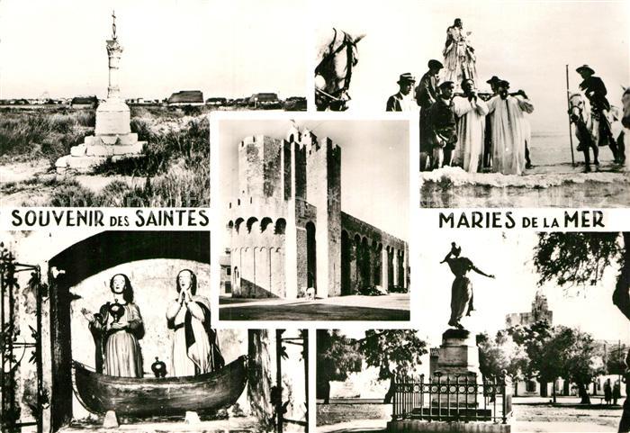 Les Saintes-Maries-de-la-Mer Monument Eglise Procession Camargue Che