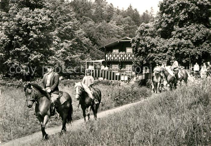Wernigerode Harz HO Gaststaette Christianental Reittouristik