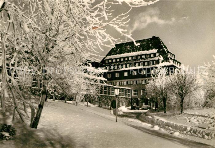 Altenberg Erzgebirge Sanatorium Raupennest Winterlandschaft