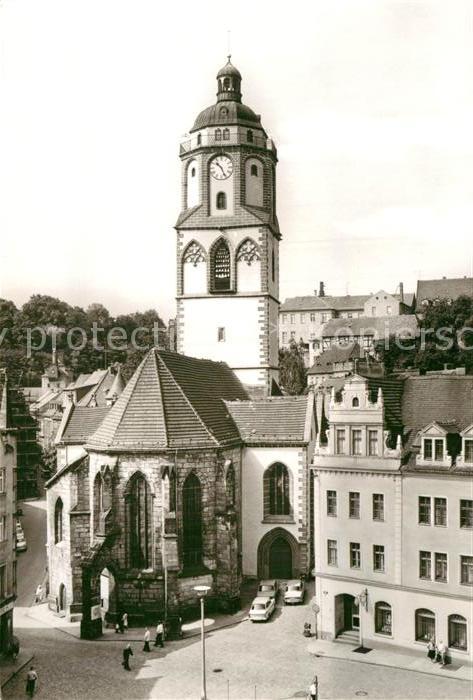 Meissen Elbe Sachsen Markt mit Frauenkirche