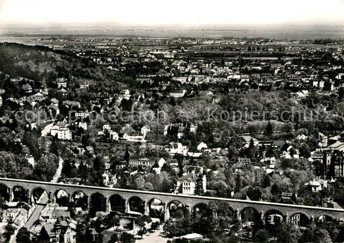 Baden Wien Panorama mit Wasserleitung Viadukt Fliegeraufnahme