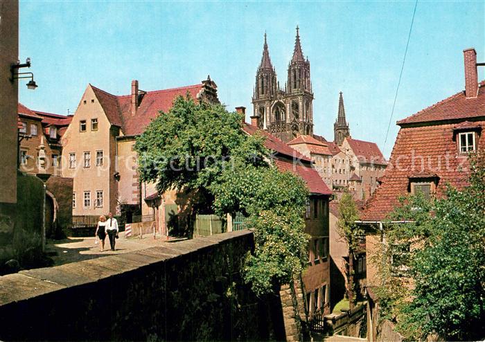 Meissen Elbe Sachsen Altstadt Stadtmauer Albrechtsdom