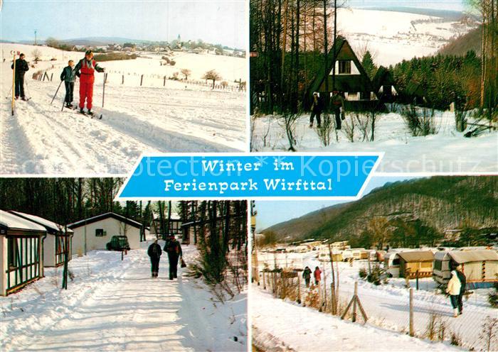 Stadtkyll Winter im Ferienpark Wirfttal Wintersport Ferienhaus Bungalows