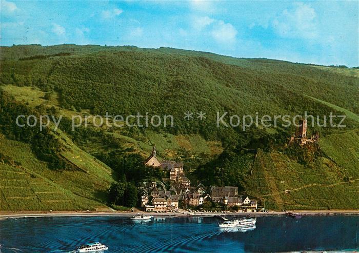 Beilstein Mosel Burgruine Metternich Fliegeraufnahme