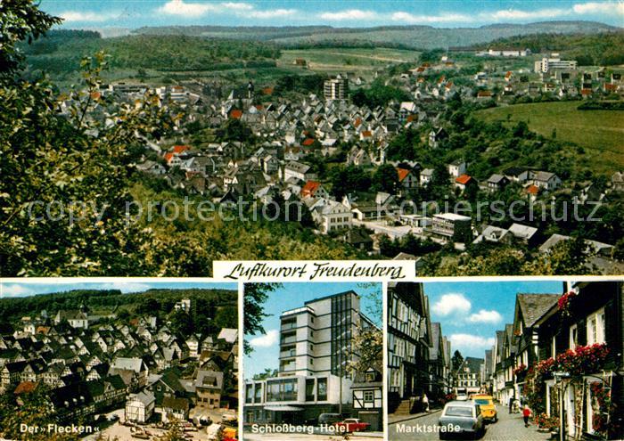 Freudenberg Westfalen Stadtpanorama Der Flecken Schlossberg Hotel Marktstrasse