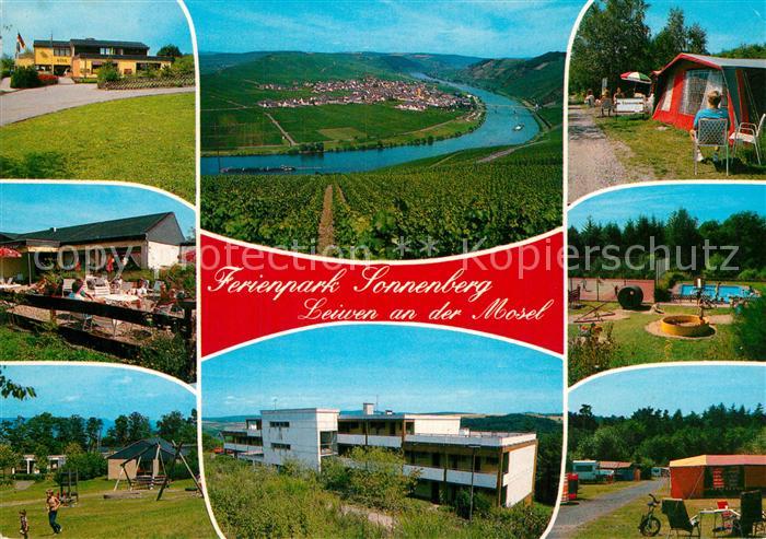 Leiwen Mosel Ferienpark Sonnenberg Campingplatz Bungalows Tennis Freibad Panoram