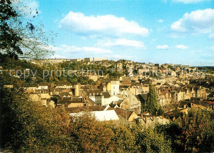 Greiz Thueringen Panorama Blick vom Oberen Schloss