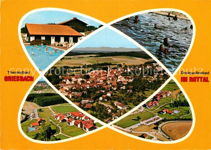 Griesbach Rottal Thermalbad Dreiquellenbad Freibad Fliegeraufnahme