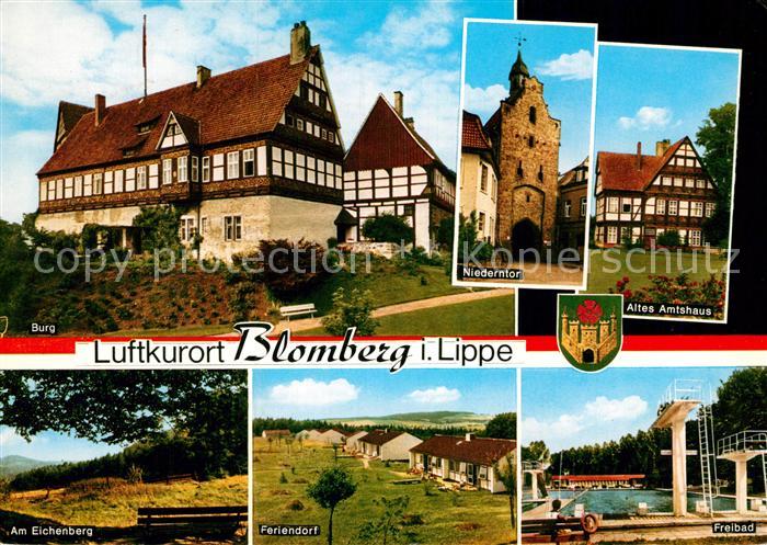 Blomberg Lippe Burg Niederntor Altes Amtshaus Freibad Feriendorf Eichenberg