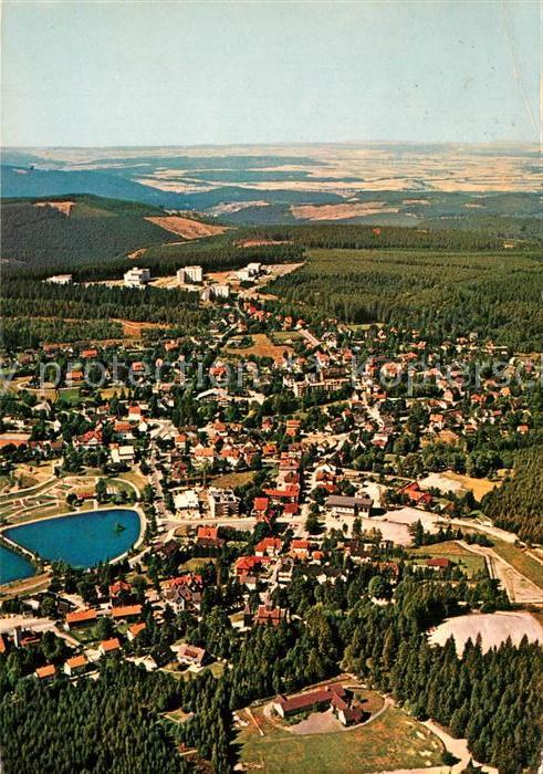 Hahnenklee-Bockswiese Harz mit Ferienpark Fliegeraufnahme