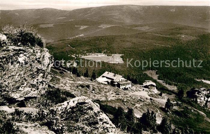 Bayerisch Eisenstein Landschaftspanorama mit Arber Schutzhaus