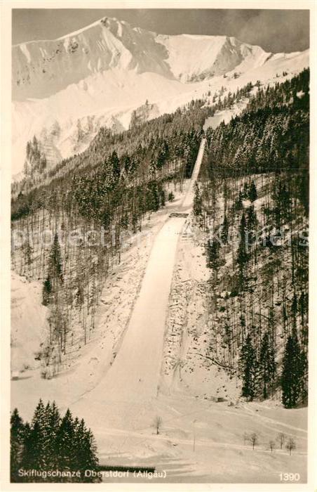 Oberstdorf Skiflugschanze Wintersport Allgaeuer Alpen