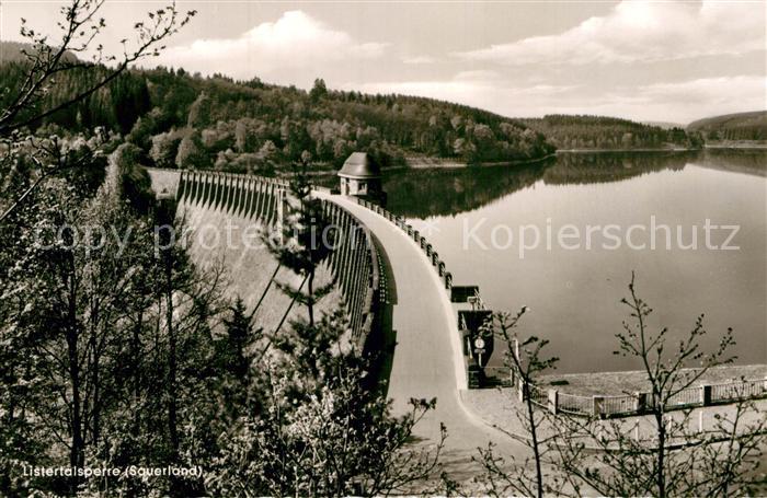 Listertalsperre Sperrmauer Stausee