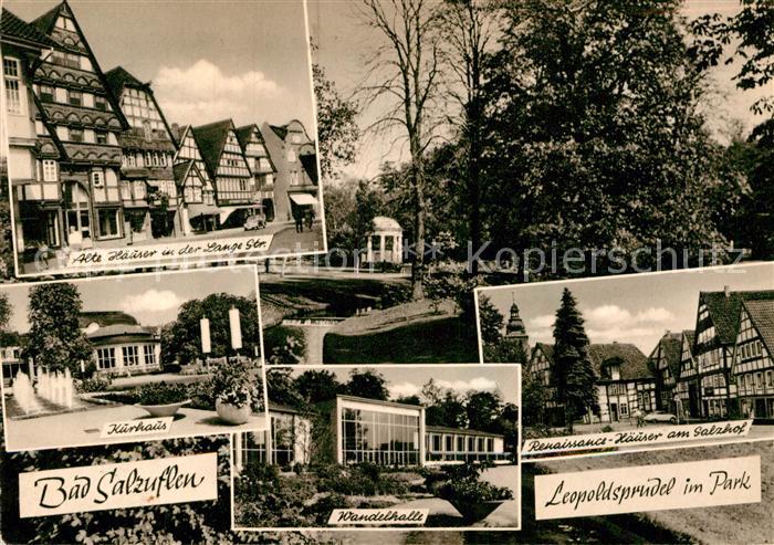 Bad Salzuflen Alte Haeuser Lange Strasse Kurhaus Kurpark Wandelhalle Renaissance