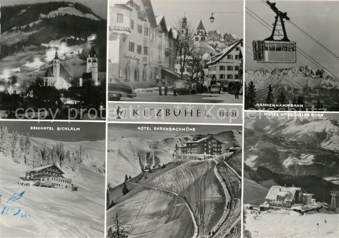 Kitzbuehel Tirol Wintersportplatz Alpen Hahnenkammbahn Hotel Ehrenbachhoehe Berg