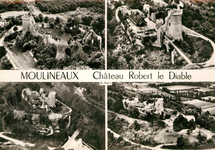 Moulineaux Chateau Robert le Diable vue aerienne