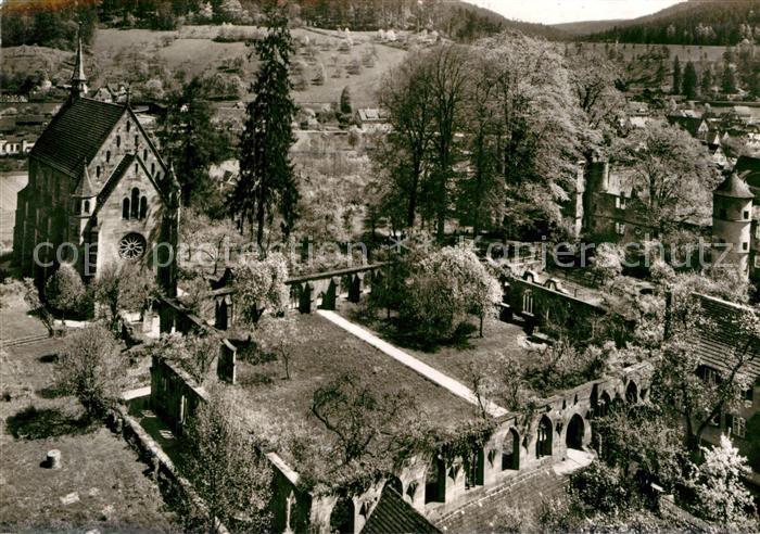 Hirsau Klosterkirche mit Jagdschloss vom Eulenturm gesehen