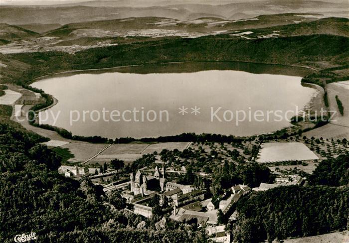 Maria Laach Glees Abtei Laacher See Fliegeraufnahme