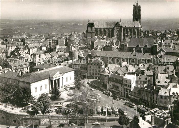 Rodez Palais de Justice Cathedrale vue aerien