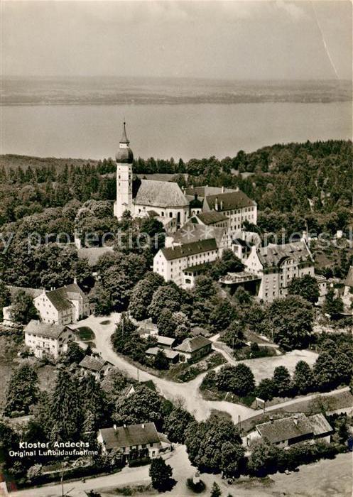 Andechs Kloster Rokokokirche Ammersee Original Fliegeraufnahme