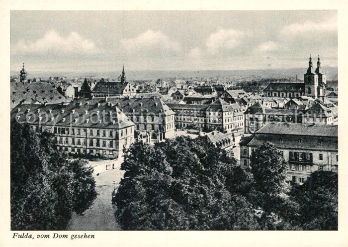 Fulda Stadtpanorama vom Dom gesehen