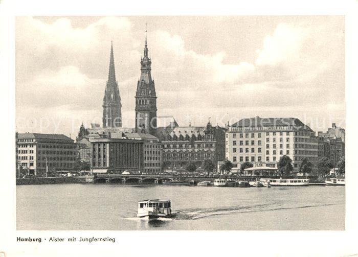 HAMBURG  CITY Alster mit Jungfernstieg