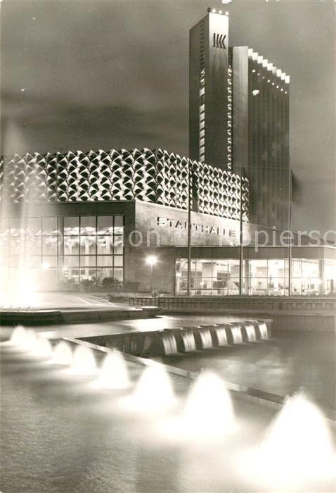 Karl-Marx-Stadt Stadthalle mit Interhotel Kongress