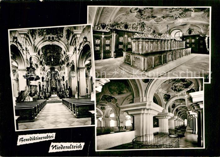 Niederalteich Donau Benediktinerabtei Innenansichten Fresken