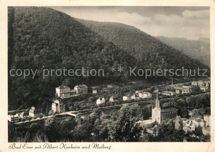 Bad Ems mit Albert Kurheim und Malberg