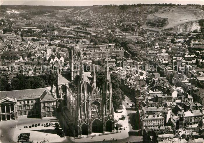 Rouen Eglise Saint Quen vue aerienne