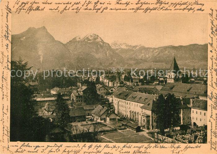 Bad Reichenhall Stadtbild mit Alpenpanorama