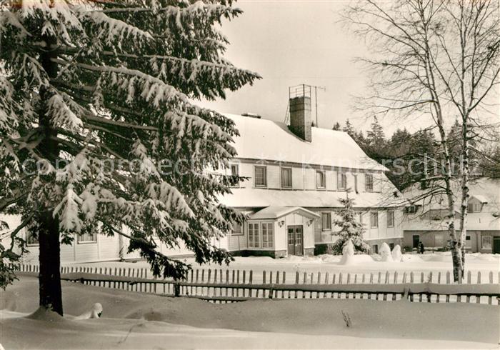 Geyer Betriebsferienheim Waldschaenke im Winter