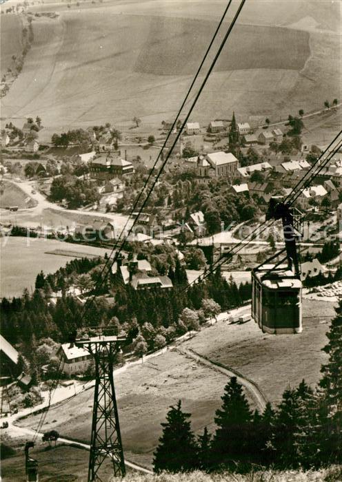Oberwiesenthal Erzgebirge Panorama Sommer- und Winterkurort Bergbahn