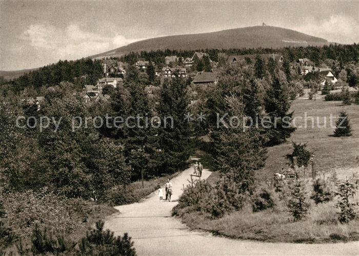 Braunlage Kurpark mit Blick zum Wurmberg