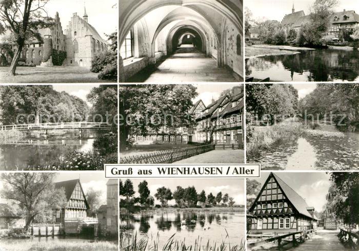 Wienhausen Teilansichten Partien an der Aller Wassermuehle Kloster Fachwerkhaus