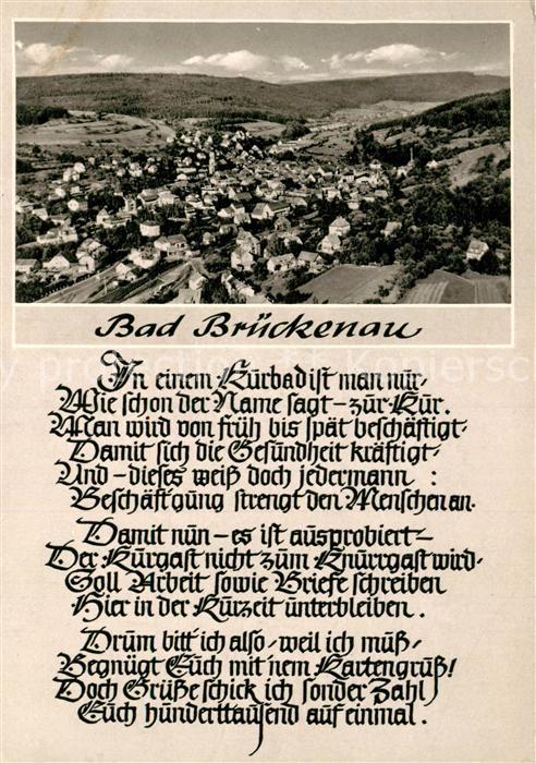 Bad Brueckenau Fliegeraufnahme Gedicht