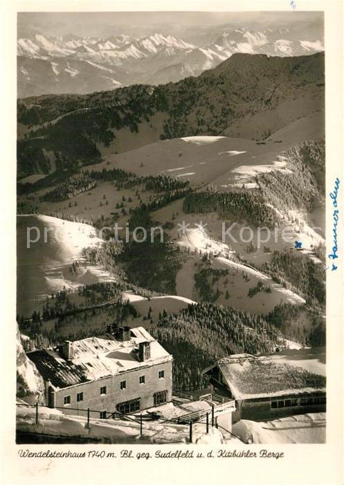 Wendelsteinhaus gegen Sudelfeld und Kitzbuehler Berge
