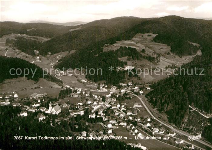 Todtmoos Kurort im Schwarzwald Fliegeraufnahme