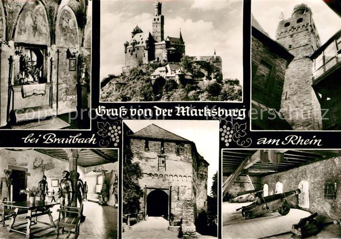 Braubach Rhein Marksburg Rittersaal Kanonen