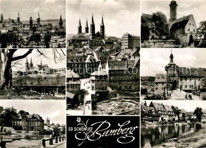 Bamberg Vierkirchenblick Michelsberg Concordia Altstadt Dom Altenburg Rathaus Kl