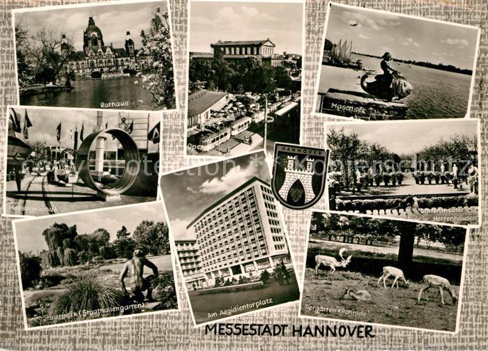 HANNOVER  CITY Rathaus Messegelaende Stadtpark Skulptur Oper Aegidientorplatz Ho