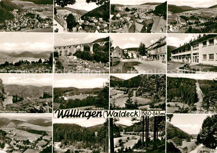 Willingen Sauerland Teilansichten Landschaftspanorama Minigolf Viadukt Skisprung